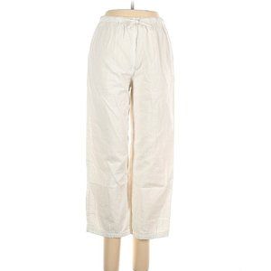 Eileen Fisher Organic Cotton Cropped Pants White